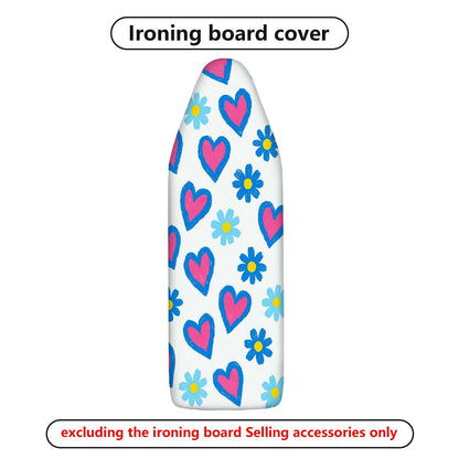 1-Piece Heart Floral Cute  Ironing Board Cover, Universal Size, Without Board