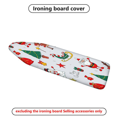 1-Piece Christmas Santa Tree Snowman  Ironing Board Cover, Universal Size, Without Board