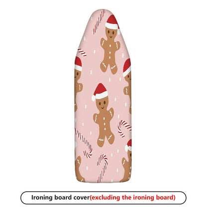 1-Piece Christmas Gingerbread Candy Cane  Ironing Board Cover, Universal Size, Without Board