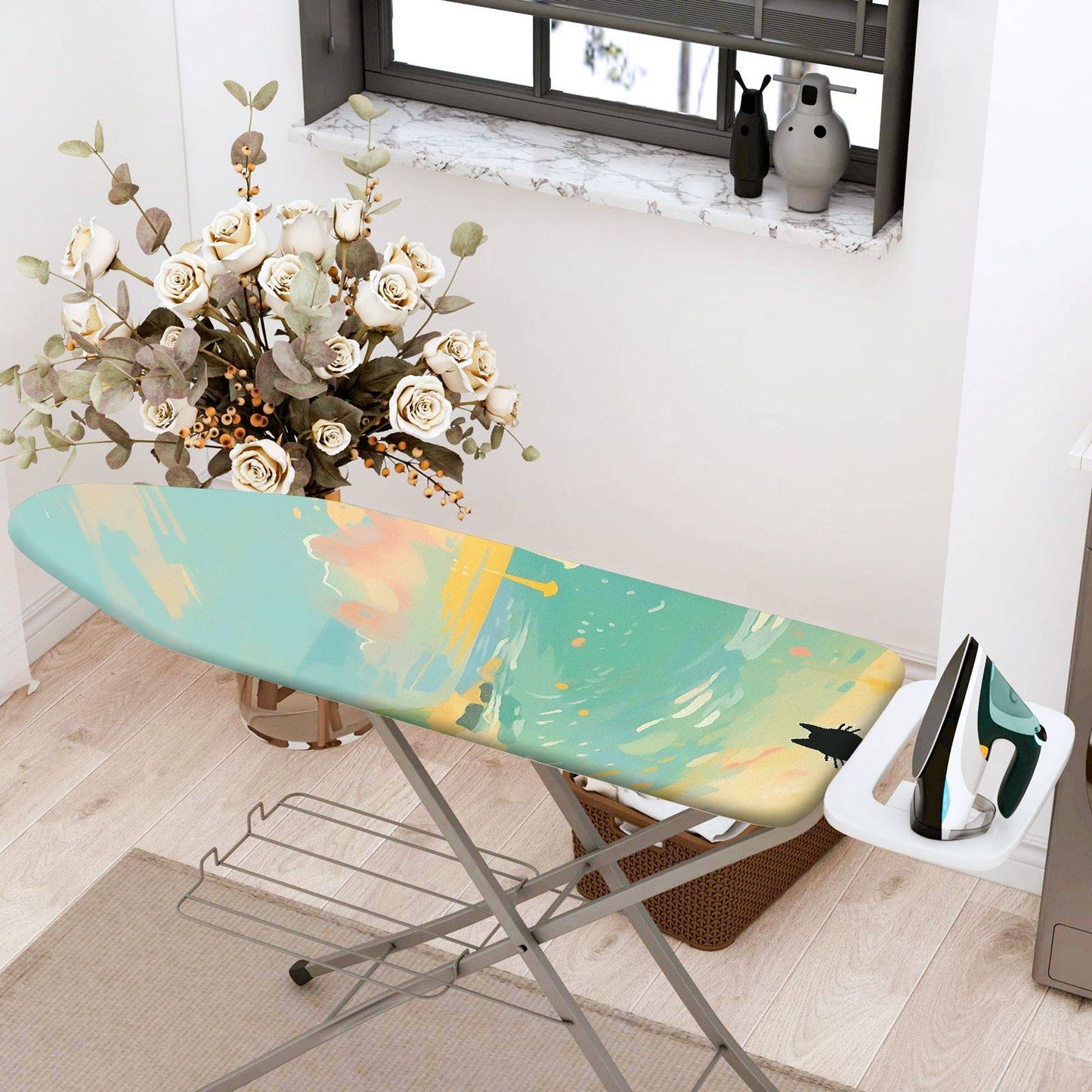1-Piece Abstract Colorful Artistic  Ironing Board Cover, Universal Size, Without Board