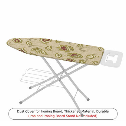 1-Piece Floral Beige Green  Ironing Board Cover, Universal Size, Without Board