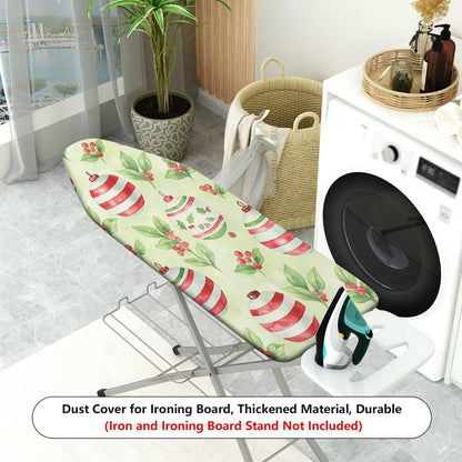 1-Piece Holiday Christmas Decorative Pattern Holly Leaves Household  Ironing Board Cover, Universal Size, Without Board