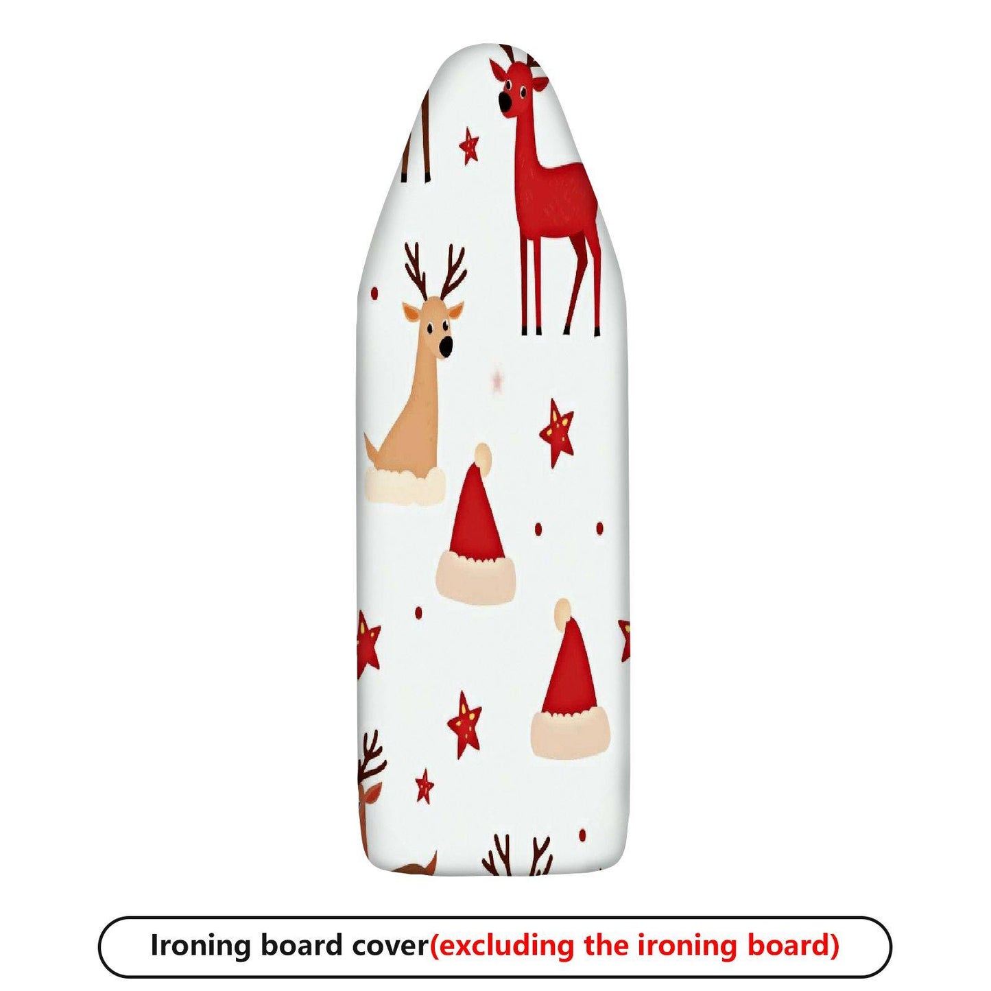 1-Piece Christmas Reindeer Santa  Ironing Board Cover, Universal Size, Without Board