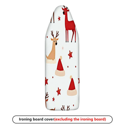 1-Piece Christmas Reindeer Santa  Ironing Board Cover, Universal Size, Without Board