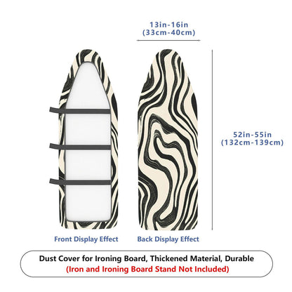1-Piece Abstract Black White Geometric  Ironing Board Cover, Universal Size, Without Board