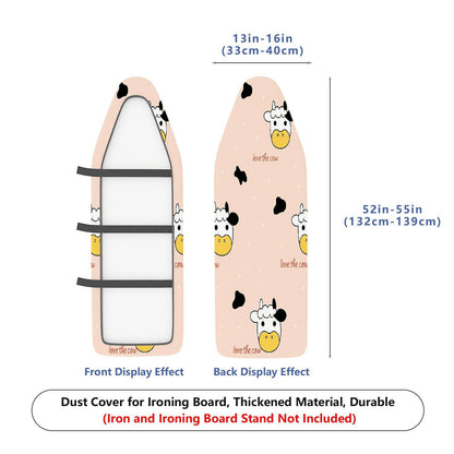 1-Piece Cow Print Cute Pink  Ironing Board Cover, Universal Size, Without Board