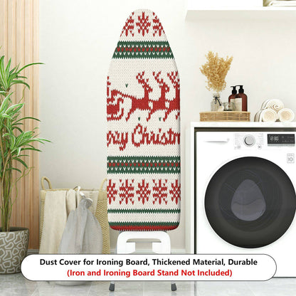 1-Piece Christmas Reindeer Snowflake  Ironing Board Cover, Universal Size, Without Board