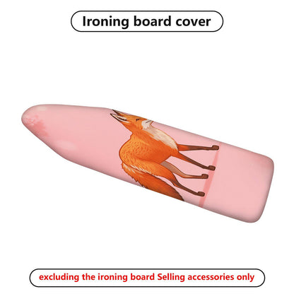 1-Piece Pink Fox Artistic Fun  Ironing Board Cover, Universal Size, Without Board