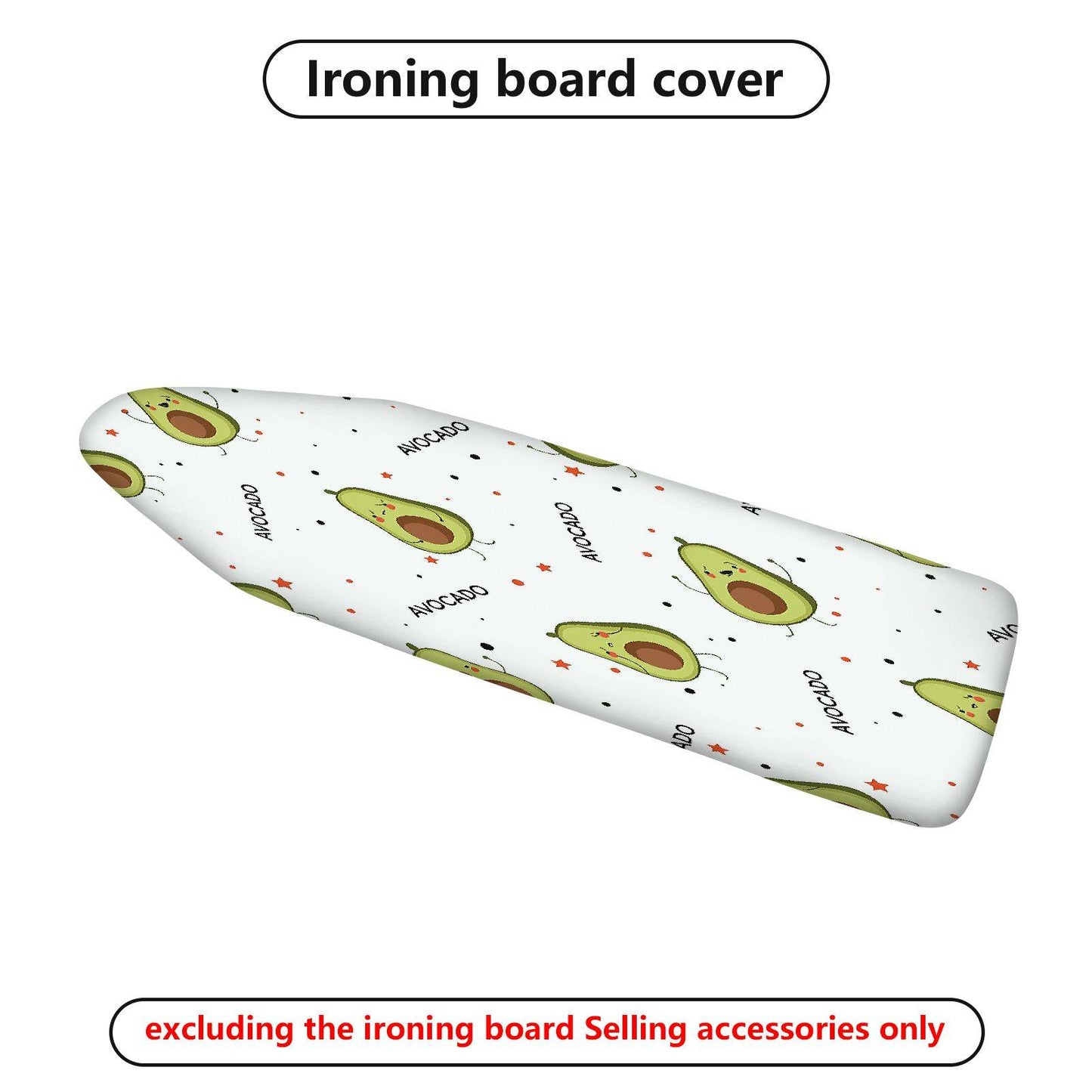 1-Piece Avocado Pattern Cute  Ironing Board Cover, Universal Size, Without Board