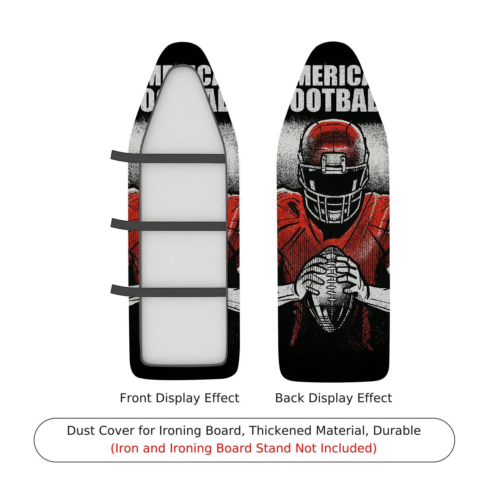 1-Piece American Football Sports Athlete  Ironing Board Cover, Universal Size, Without Board