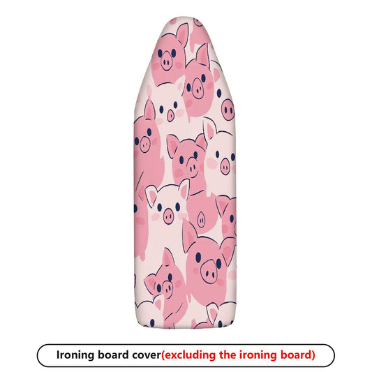 1-Piece Cute  Pig Pattern Animal Theme Pink  Ironing Board Cover, Universal Size, Without Board