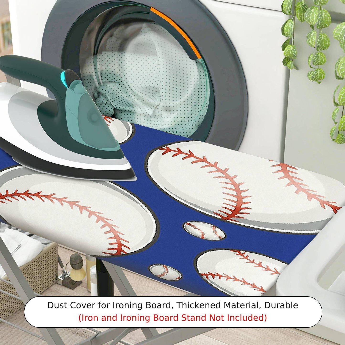 1-Piece Baseball Sport Fun  Ironing Board Cover, Universal Size, Without Board