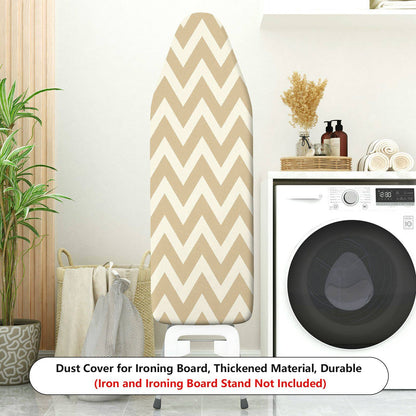 1-Piece Zigzag Beige Pattern Decorative  Ironing Board Cover, Universal Size, Without Board
