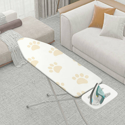 1-Piece Cute Paw Print Beige Minimalist  Ironing Board Cover, Universal Size, Without Board