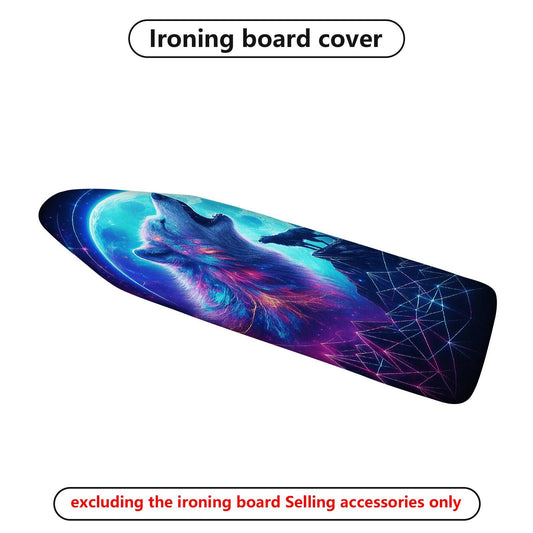 1-Piece Wolf Moon Galaxy  Ironing Board Cover, Universal Size, Without Board