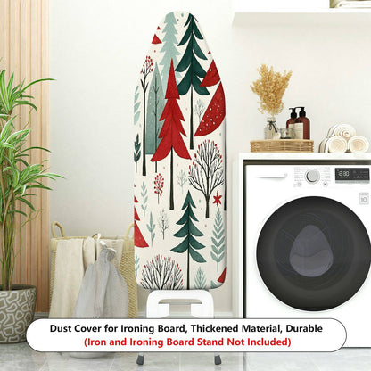 1-Piece Christmas Tree Forest Pattern Holiday Decoration  Ironing Board Cover, Universal Size, Without Board