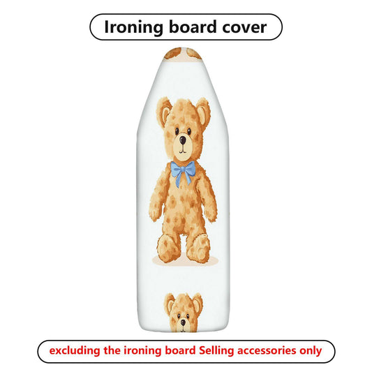 1-Piece Teddy Bear Bow Cute  Ironing Board Cover, Universal Size, Without Board
