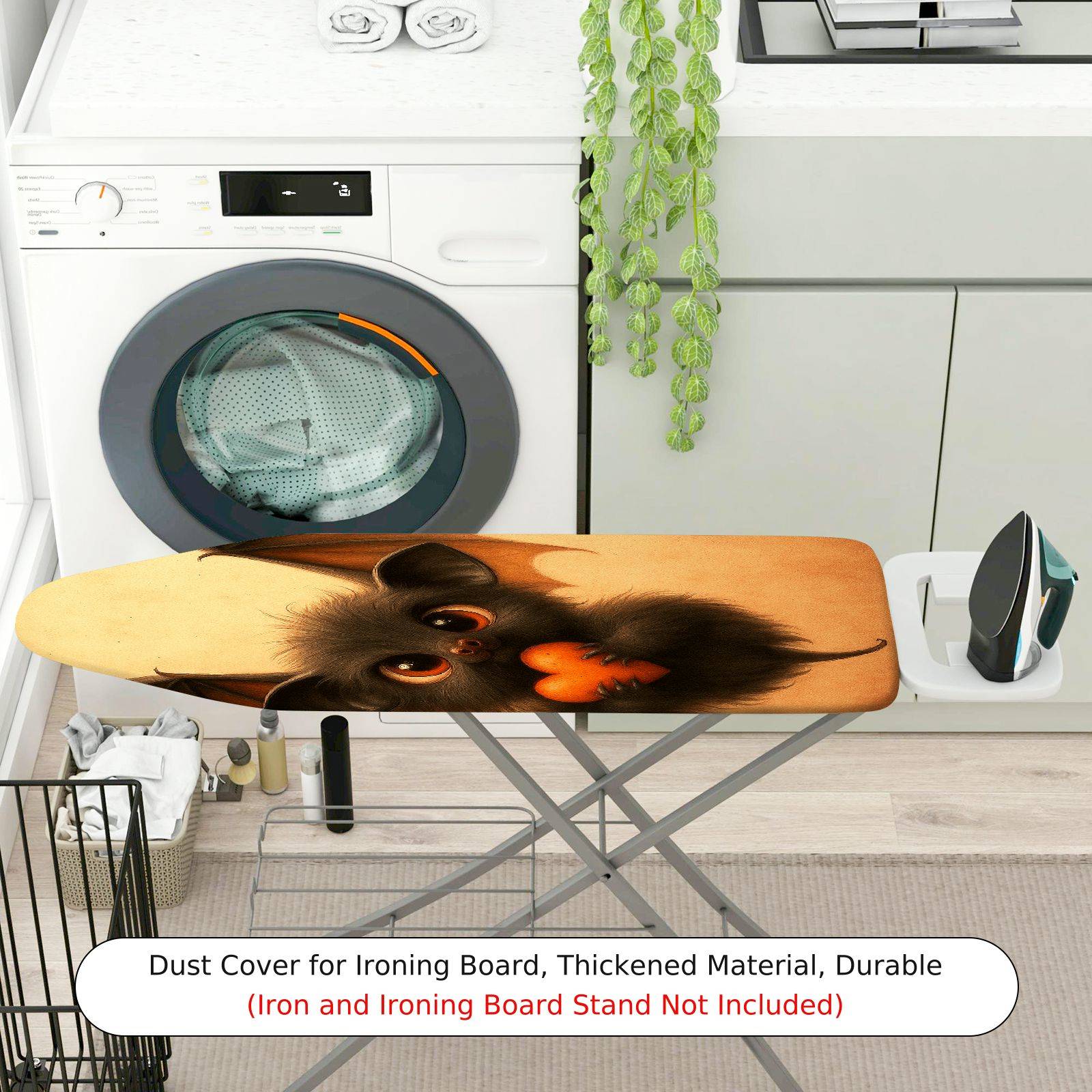 1-Piece Cute Bat Halloween Fantasy  Ironing Board Cover, Universal Size, Without Board