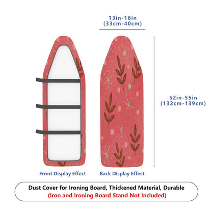 1-Piece Floral Pattern Leaves Christmas  Ironing Board Cover, Universal Size, Without Board