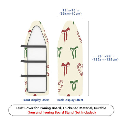 1-Piece Christmas Bow Heart  Ironing Board Cover, Universal Size, Without Board