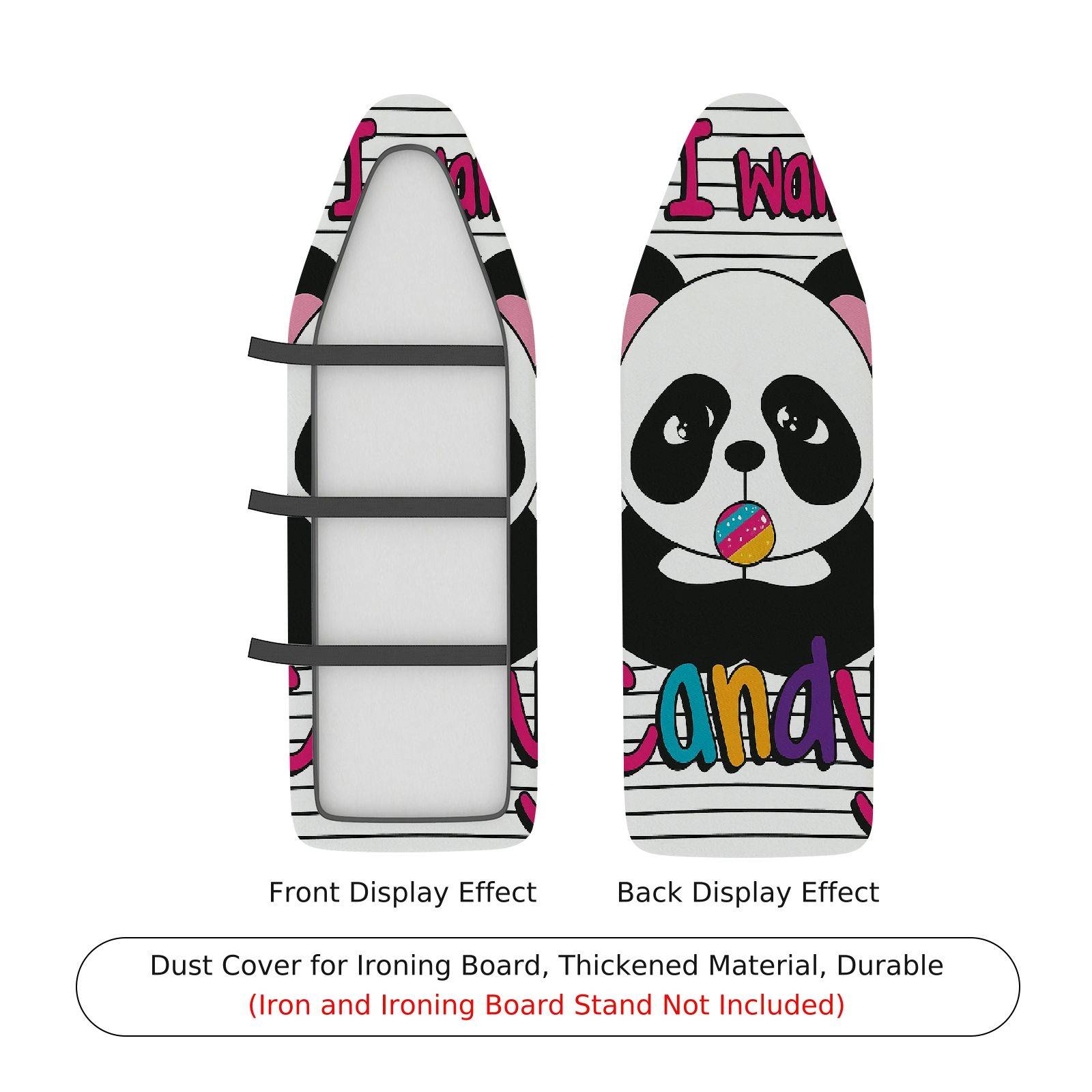 1-Piece Panda Cute  Ironing Board Cover, Universal Size, Without Board