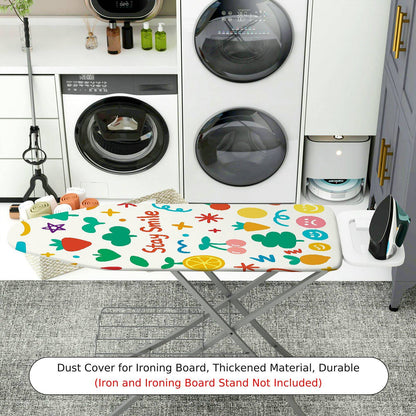 1-Piece Colorful Smiley Fruits  Ironing Board Cover, Universal Size, Without Board