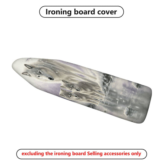 1-Piece Wolf Pack Nature Winter  Ironing Board Cover, Universal Size, Without Board