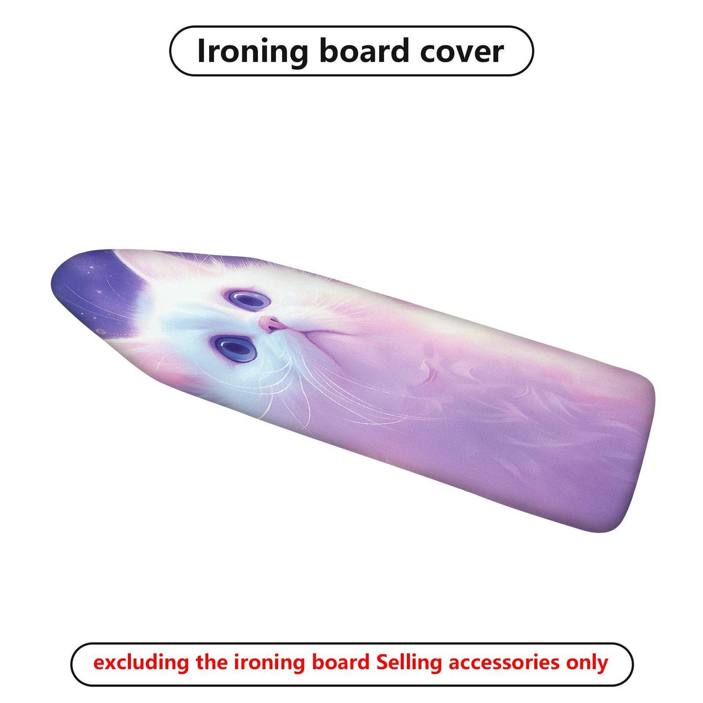 1-Piece Cute Cat Purple  Ironing Board Cover, Universal Size, Without Board