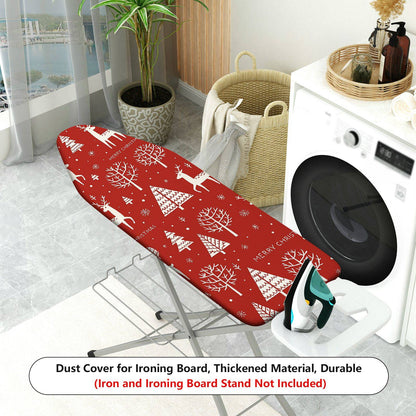 1-Piece Christmas Deer Tree  Ironing Board Cover, Universal Size, Without Board
