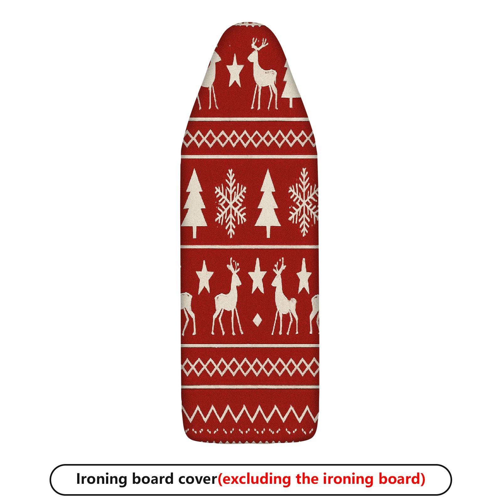 1-Piece Christmas Reindeer Snowflake  Ironing Board Cover, Universal Size, Without Board