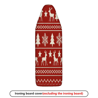 1-Piece Christmas Reindeer Snowflake  Ironing Board Cover, Universal Size, Without Board