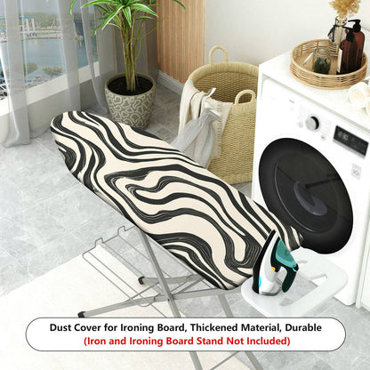 1-Piece Abstract Black White Geometric  Ironing Board Cover, Universal Size, Without Board
