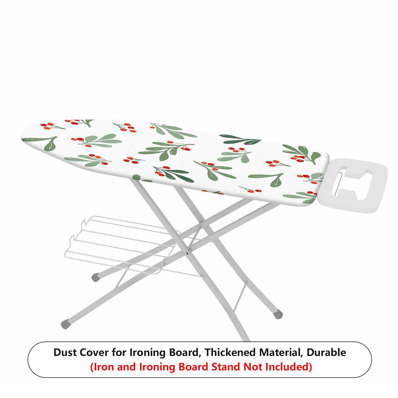 1-Piece Berry Leaf Pattern Christmas Decorative  Ironing Board Cover, Universal Size, Without Board
