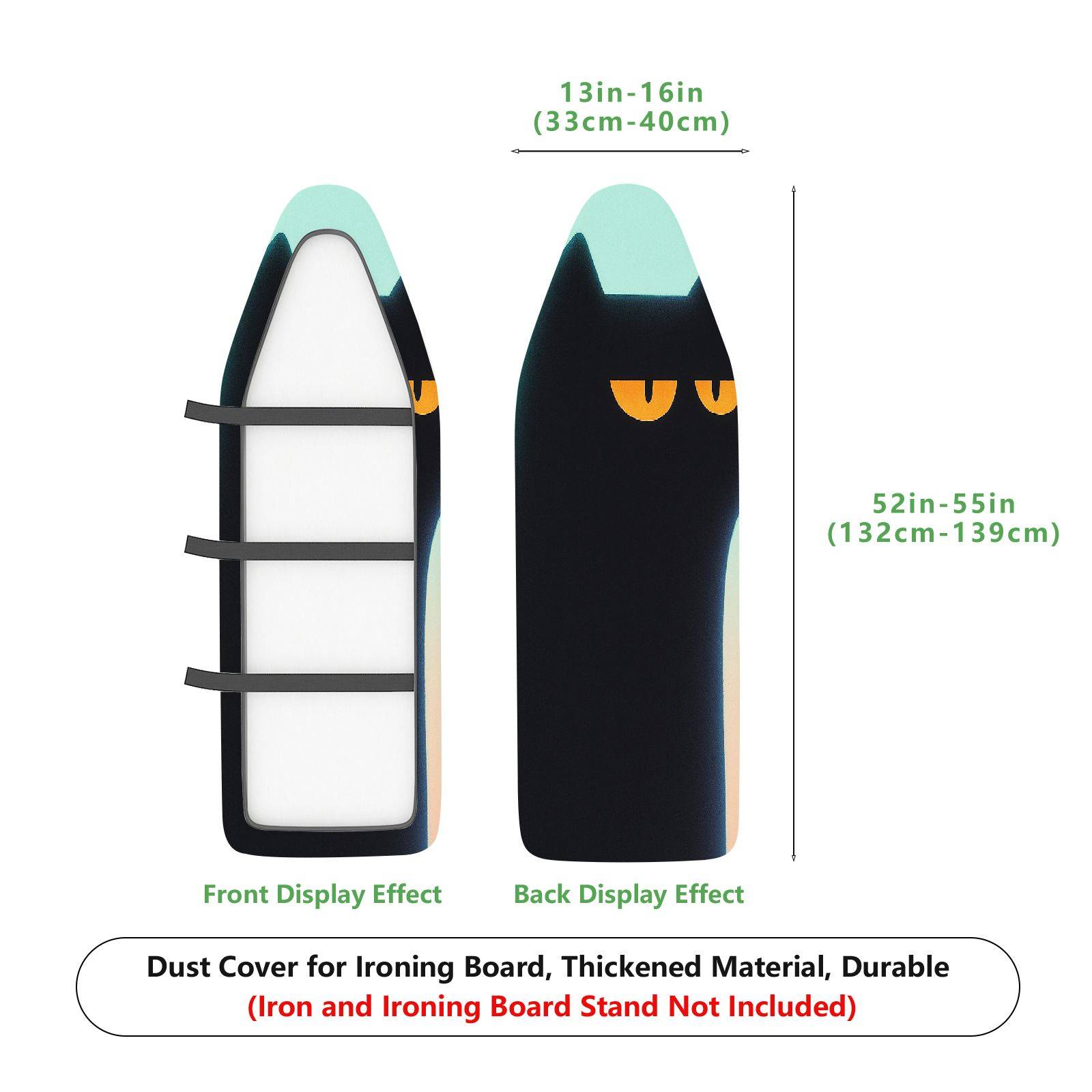 1-Piece Cat  Cute  Ironing Board Cover, Universal Size, Without Board