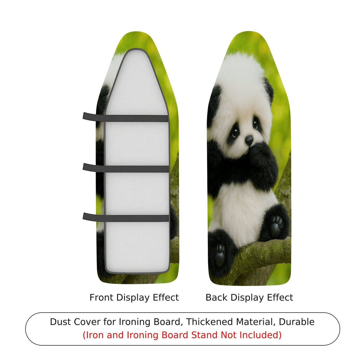 1-Piece Cute Panda Forest Animal  Ironing Board Cover, Universal Size, Without Board