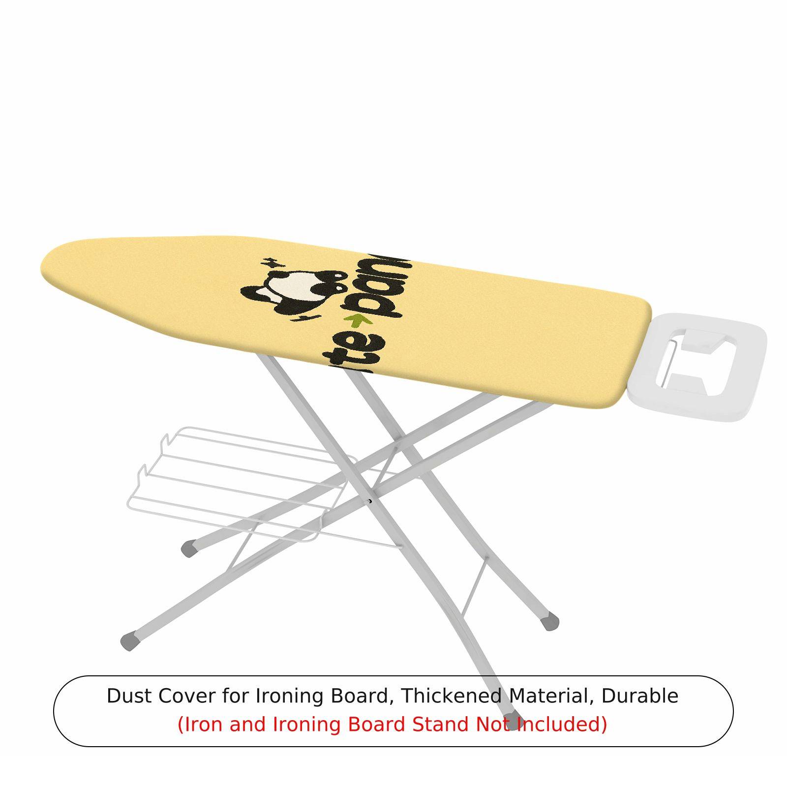 1-Piece Cute Panda Yellow  Ironing Board Cover, Universal Size, Without Board