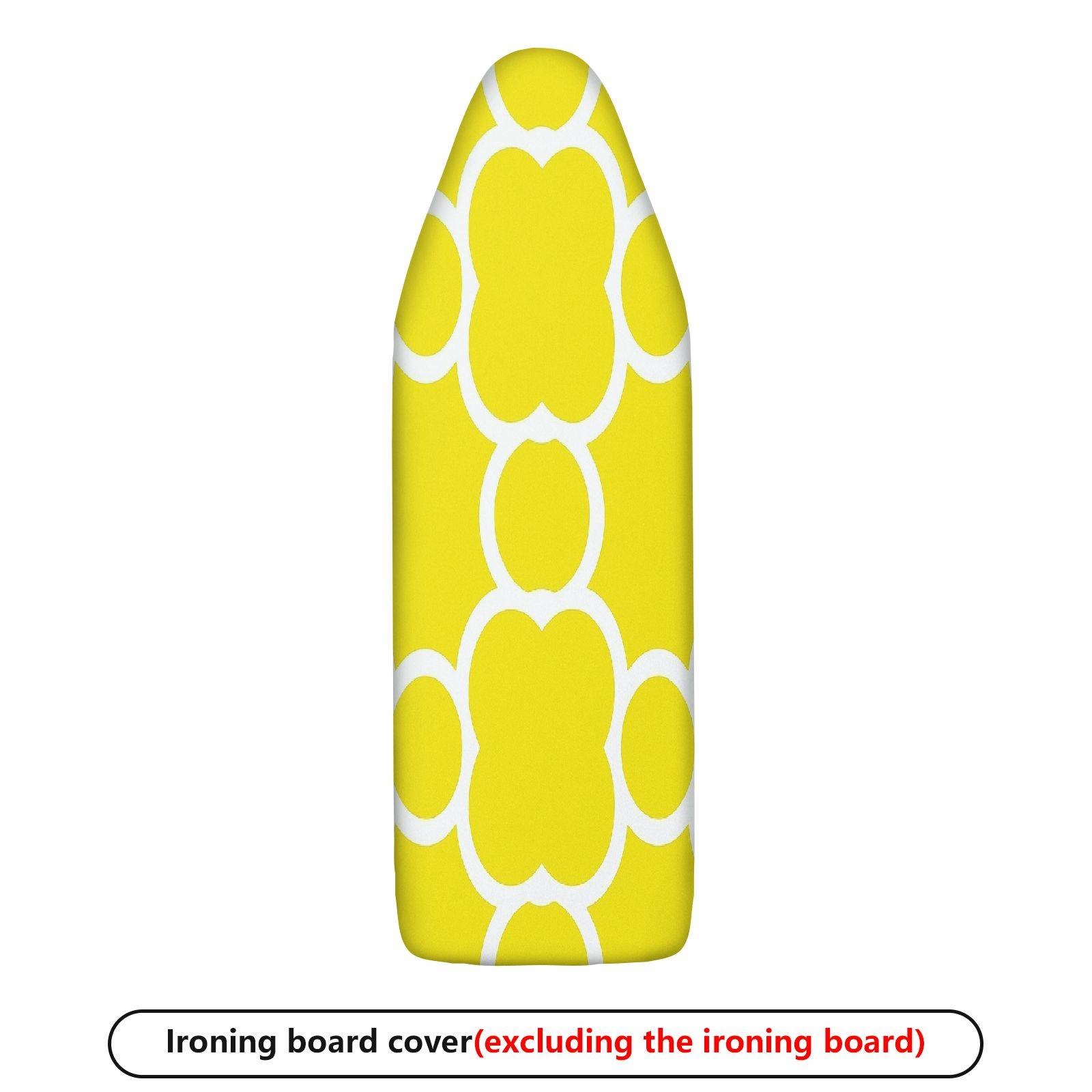 1-Piece Yellow Floral Pattern Style Decorative  Ironing Board Cover, Universal Size, Without Board