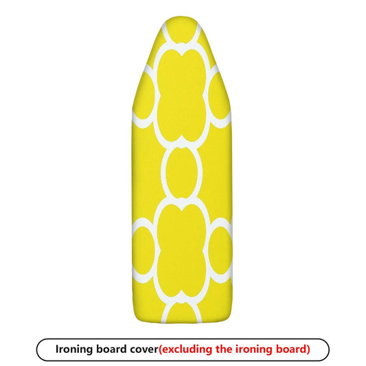 1-Piece Yellow Floral Pattern Style Decorative  Ironing Board Cover, Universal Size, Without Board
