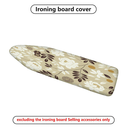 1-Piece Floral Beige Brown  Ironing Board Cover, Universal Size, Without Board