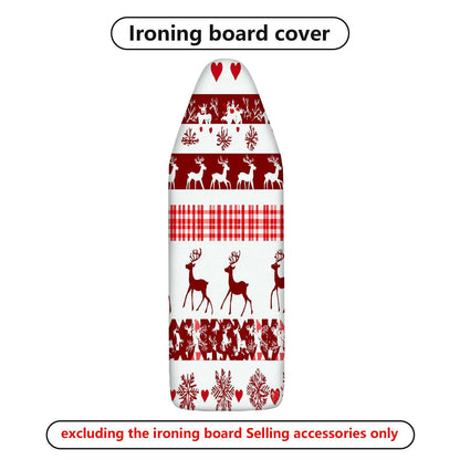 1-Piece Christmas Reindeer Snowflake  Ironing Board Cover, Universal Size, Without Board