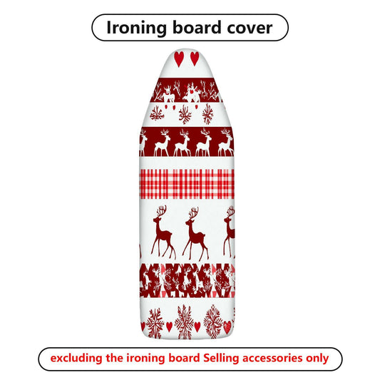 1-Piece Christmas Reindeer Snowflake  Ironing Board Cover, Universal Size, Without Board