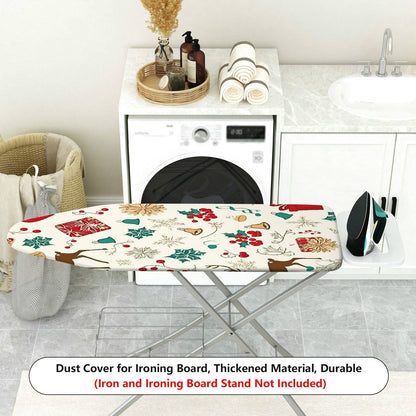 1-Piece Christmas Deer Bell  Ironing Board Cover, Universal Size, Without Board