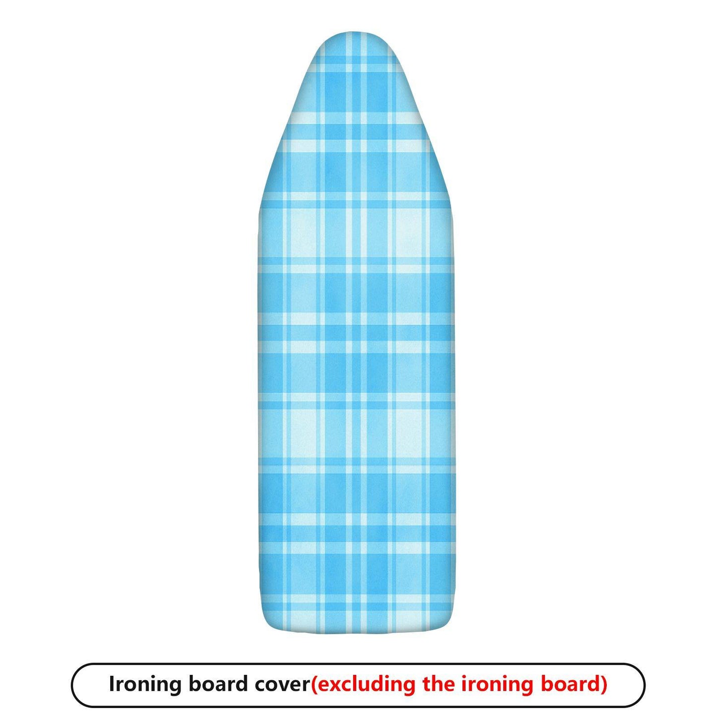 1-Piece Plaid Blue Checkered Pattern  Ironing Board Cover, Universal Size, Without Board