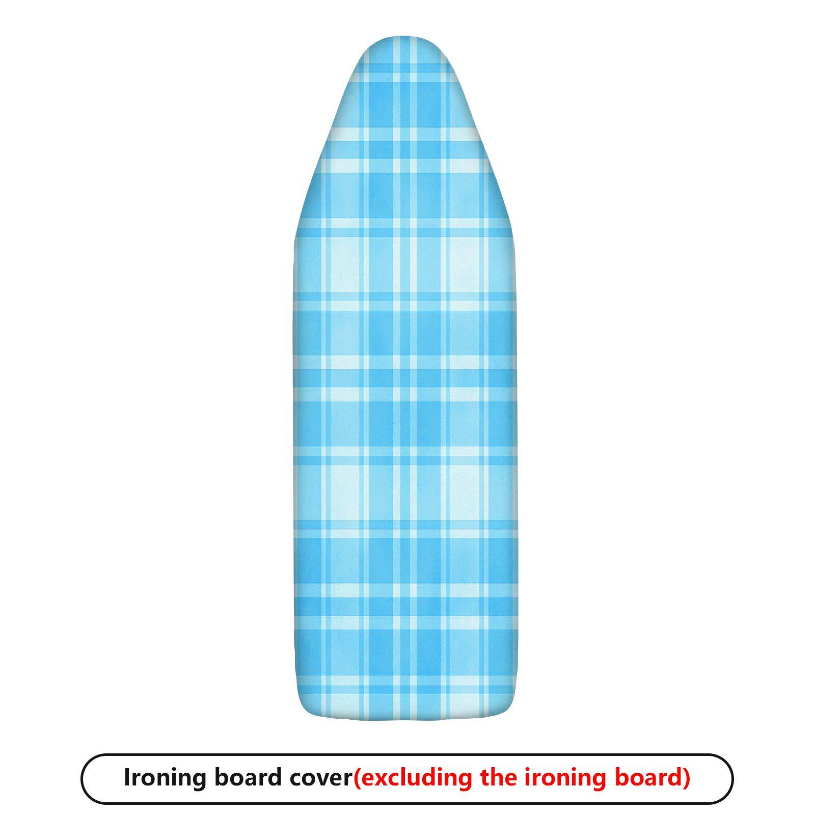 1-Piece Plaid Blue Checkered Pattern  Ironing Board Cover, Universal Size, Without Board