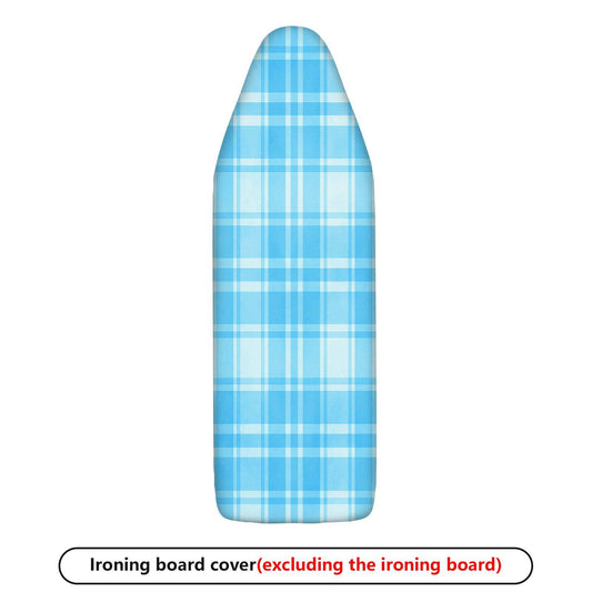1-Piece Plaid Blue Checkered Pattern  Ironing Board Cover, Universal Size, Without Board