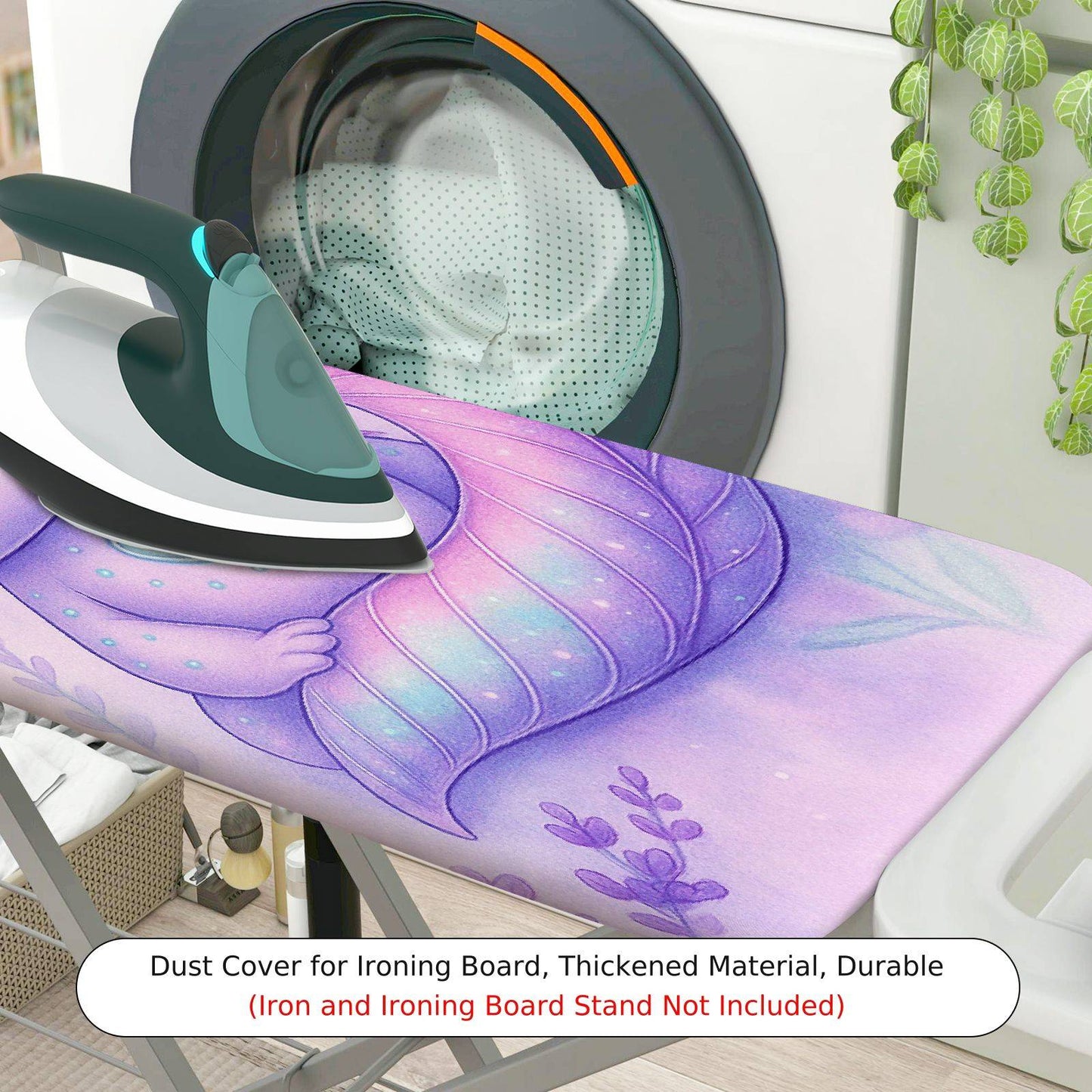 1-Piece Purple Cute  Ironing Board Cover, Universal Size, Without Board