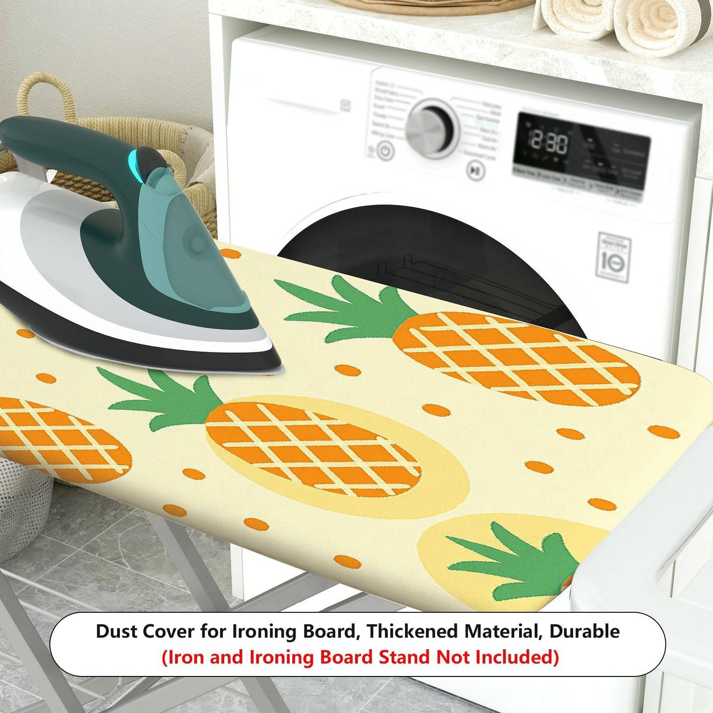 1-Piece Pineapple Print Decorative Fruity Style  Ironing Board Cover, Universal Size, Without Board