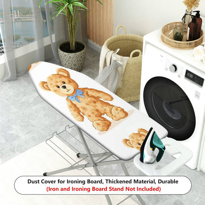 1-Piece Teddy Bear Bow Cute  Ironing Board Cover, Universal Size, Without Board