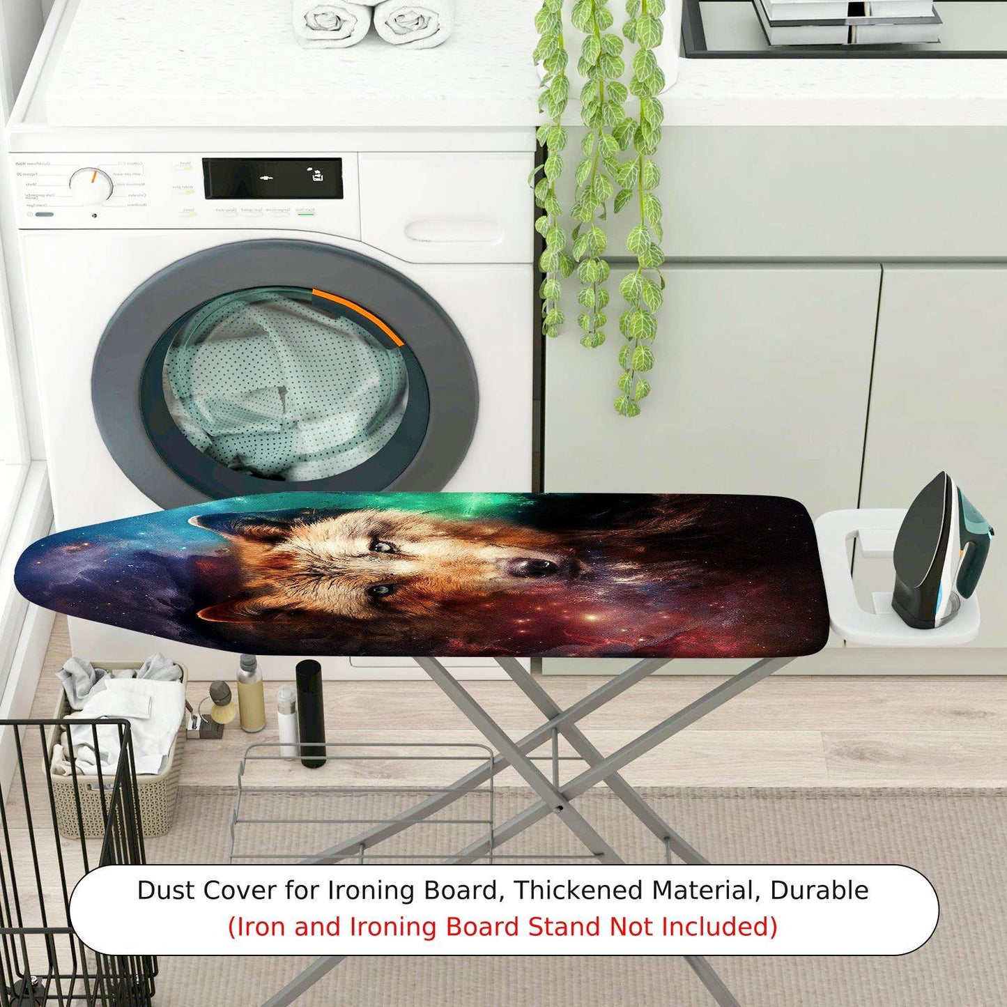 1-Piece Wolves Galaxy Stars  Ironing Board Cover, Universal Size, Without Board