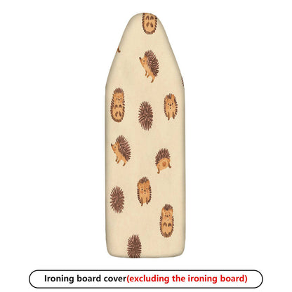 1-Piece Hedgehog Animal Print Beige  Ironing Board Cover, Universal Size, Without Board